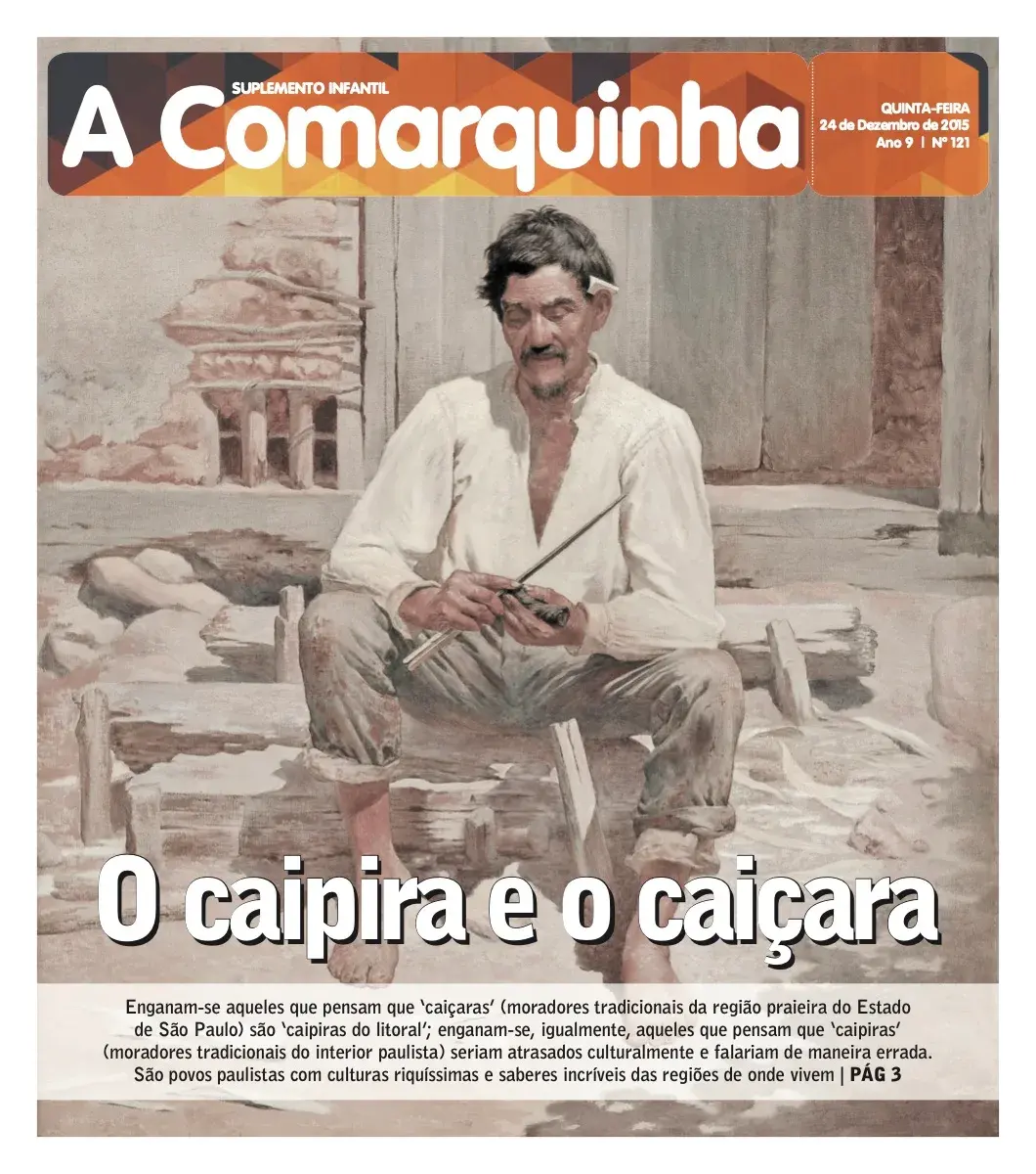 Primeira página da edição 121 de A Comarquinha, 24 de dezembro de 2015