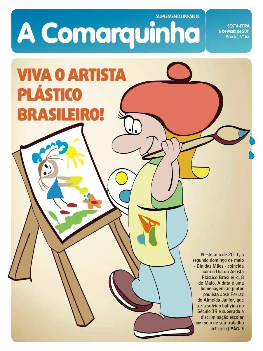 Primeira página da edição 65 de A Comarquinha, 6 de maio de 2011